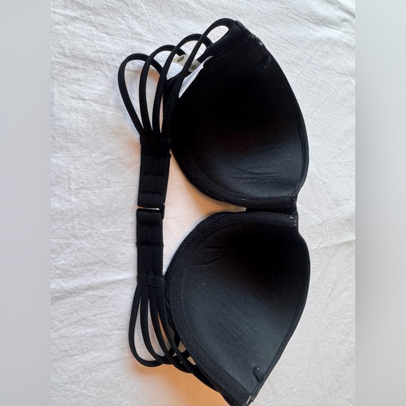 Shade & Shore Black Strapless Bathing Suit Top Size 34C - Picture 2 of 4